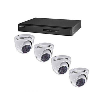 Hikvision Pack de 4 caméra 2mp dôme+ Dvr full hd